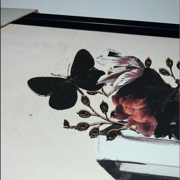 CHANEL No.5 Floral Roses Butterfly Fashion Perfume Bottle Canvas Wall Decor - Picture 11 of 12